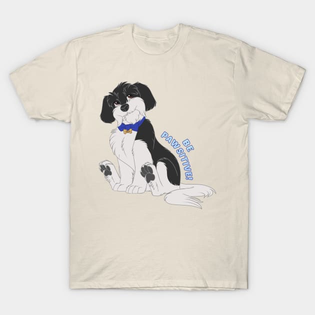 Be Pawsitive! T-Shirt by Fritz the Dog